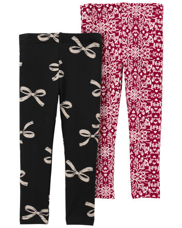 Toddler 2-Pack Holiday Leggings, 