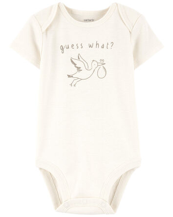 Baby Stork Announcement Bodysuit, 