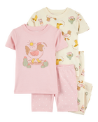 Baby 2-Piece Western Chicken 100% Snug Fit Cotton Pajamas - Pink, image 1 of 4 slides