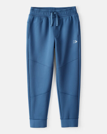 Boys Cotton Active Joggers - Blue, 