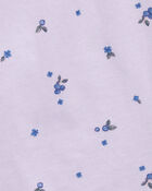 Toddler Blueberry Print Crochet Flutter Top, image 2 of 3 slides