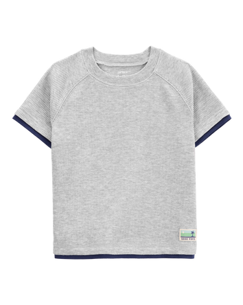 Toddler 2-Piece Thermal Tee & Shorts Outfit Set, 