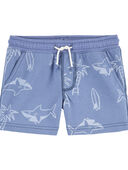 Blue - Toddler Pull-On French Terry Shorts