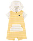 Baby Striped Hooded Romper, image 1 of 3 slides
