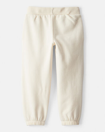 Toddler Girl DayDream Fleece Drawstring Joggers - Cream, 