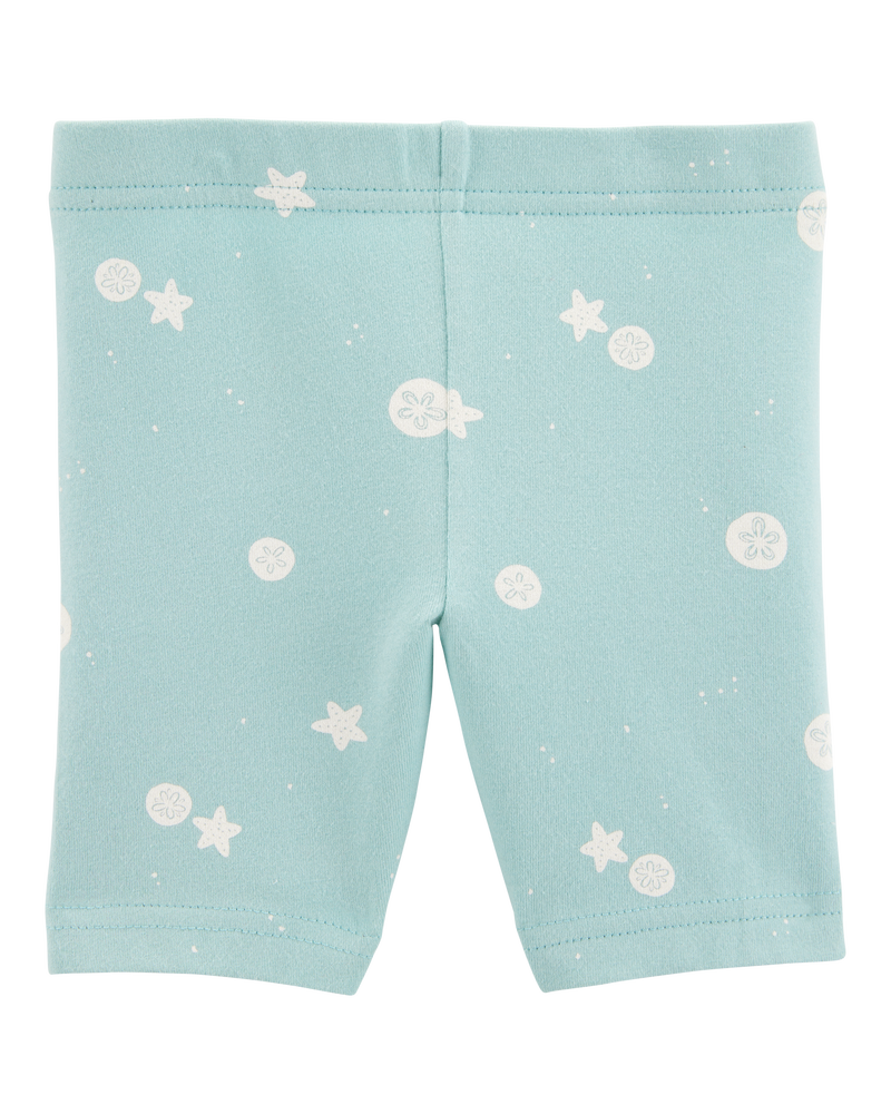 Toddler 2-Piece Seashell Tank & Bike Shorts Set - Turquoise
, image 6 of 8 slides