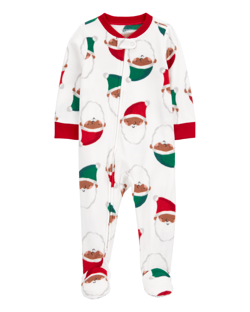 Baby 1-Piece Santa Fleece Footie Pajamas
, image 1 of 5 slides