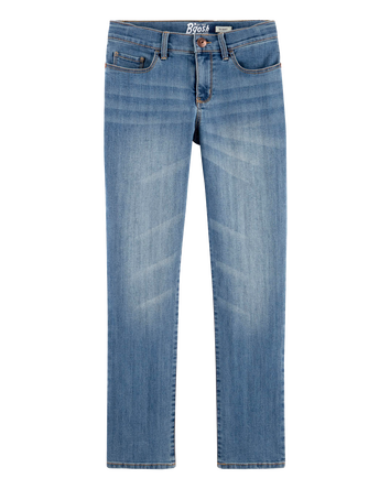 Kid Medium Blue Wash Plus-Fit Skinny-Leg Jeans , 