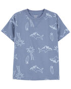 Baby 2-Piece Shark Tee & Pull-On French Terry Shorts Set
, image 2 of 5 slides