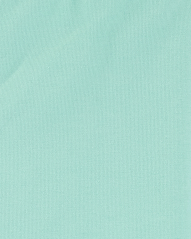 Baby 2-Pack Turquoise & Purple Cotton Stretch Leggings, image 2 of 3 slides