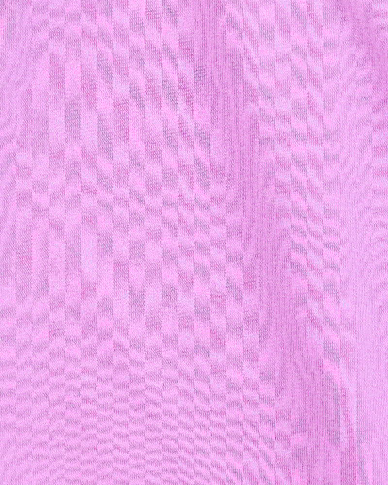 Kid 2-Piece Ribbed Tank Top & Active Drawstring Skort Set - Purple, image 2 of 6 slides