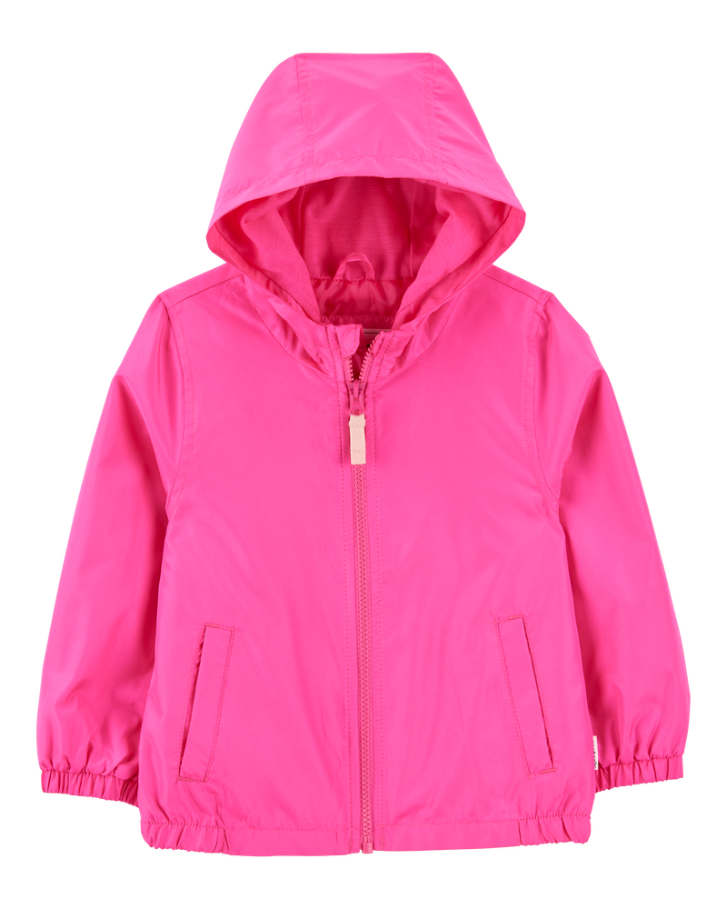 Baby Solid Windbreaker Jacket - Pink, image 1 of 3 slides