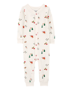 Baby 1-Piece Christmas Thermal Footless Pajamas, image 1 of 6 slides