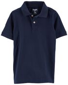 Kid Navy Polo Uniform Shirt, image 1 of 2 slides