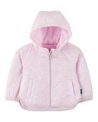 Toddler Floral Quilted Midweight Jacket - Pink, image 1 of 3 slides