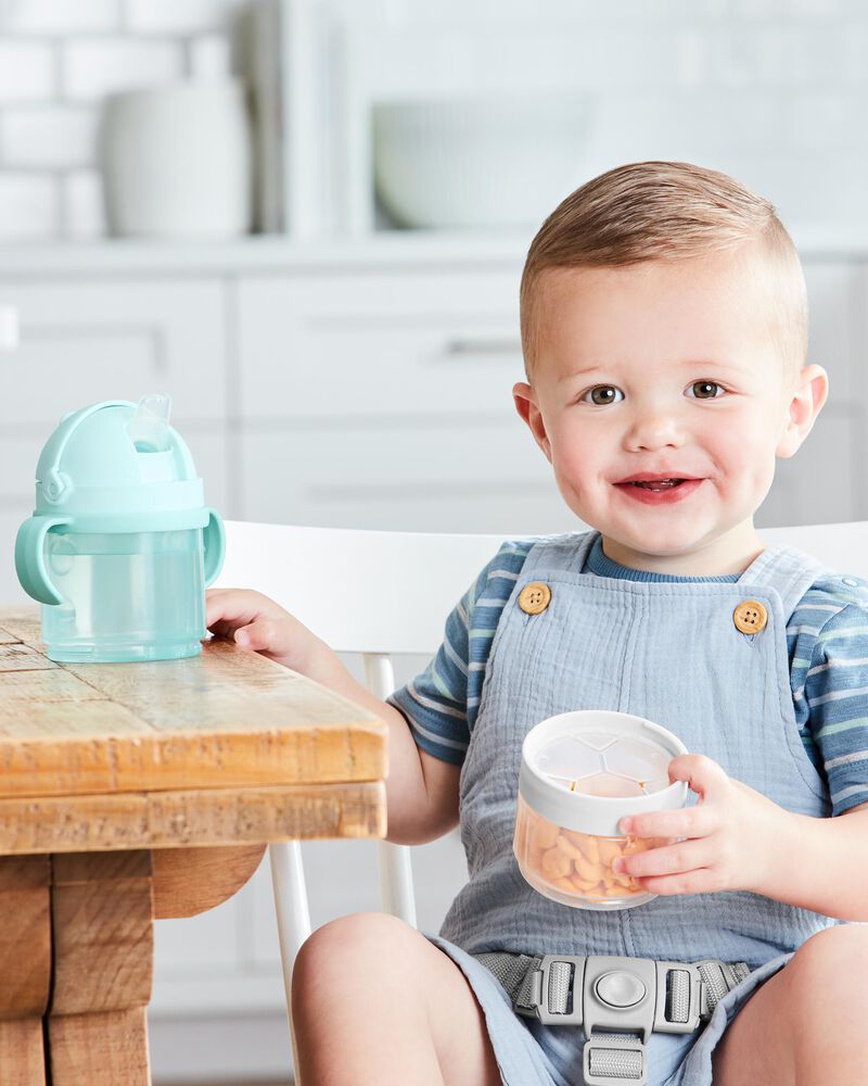 Sip To Snack 2-in-1 Set - Teal/Grey, image 2 of 11 slides