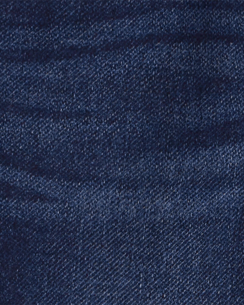 Toddler Knit-Like Denim Drawstring Jeans, image 3 of 3 slides
