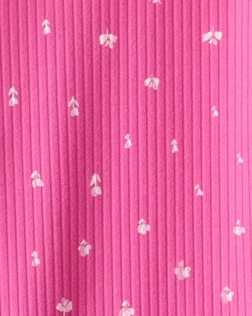 Baby Girl 2-Piece Floral Bodysuit & Pant Set - Pink, 