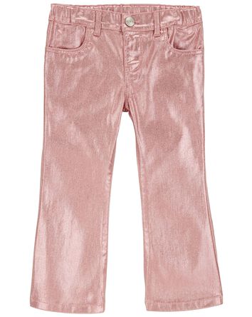 Toddler Metallic Flare Pants, 