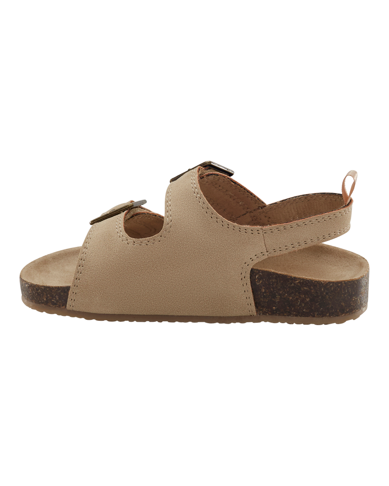 Toddler Flatbed Sandals - Tan, image 6 of 7 slides