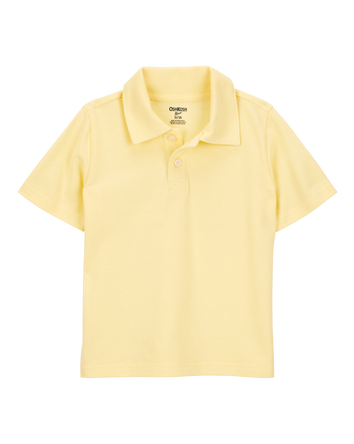 Toddler Pique Uniform Polo Shirt - Yellow, 