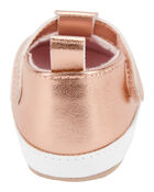 Baby Metallic Slip-On Crib Shoes, image 3 of 7 slides