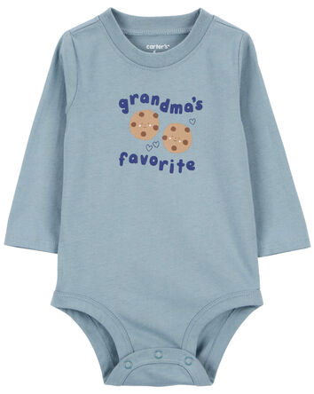 Baby Grandma's Favorite Long-Sleeve Bodysuit, 