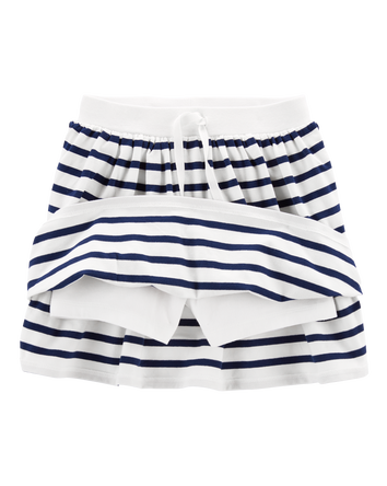 Kid Striped Jersey Skort, 