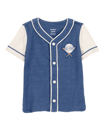 Baby All-Star Baseball Button-Down Vintage Tee, 