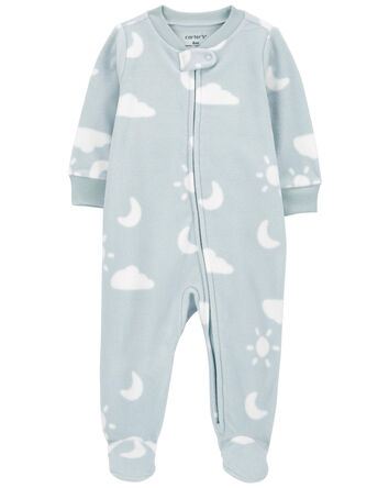 Baby Cloud Fleece Zip-Up Footie Sleep & Play Pajamas, 