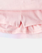 Toddler 2-Piece Necklace Printed Tee & Rainbow Skirt Set - Pink, image 2 of 6 slides