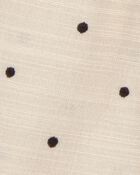Toddler Polka Dot Linen Look-Alike Skort - Tan, image 6 of 7 slides