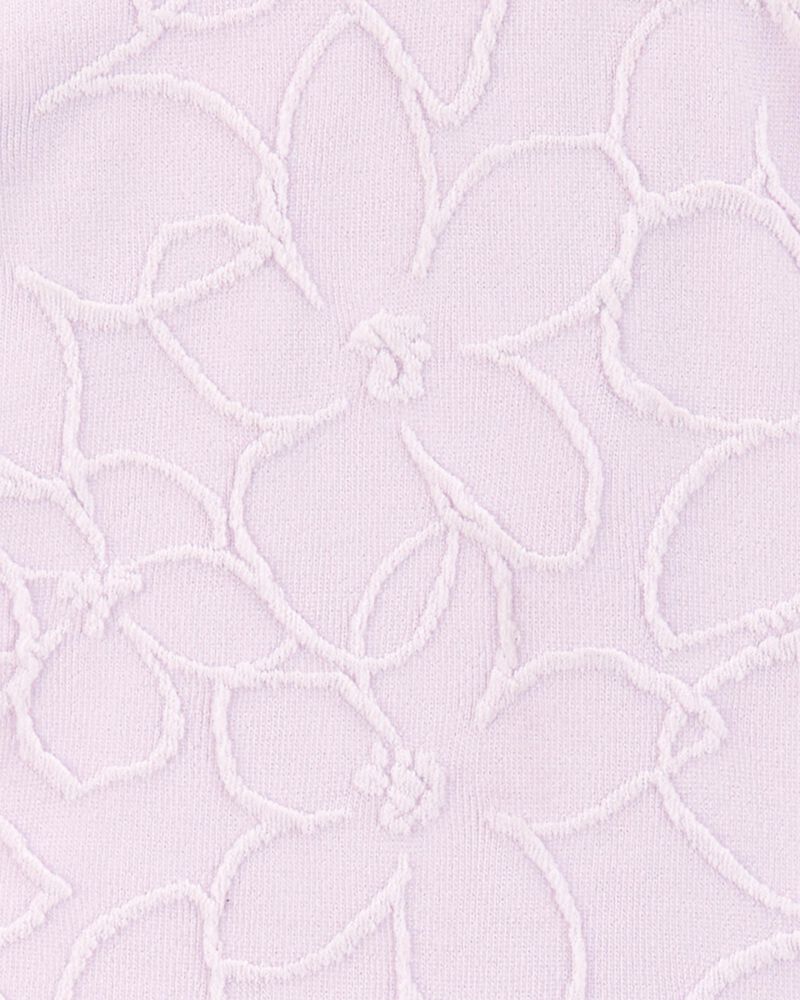 Girls 1-Piece Ribbed Cut-Out Swimsuit - Purple, image 3 of 4 slides