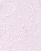 Girls 1-Piece Ribbed Cut-Out Swimsuit - Purple, image 3 of 4 slides