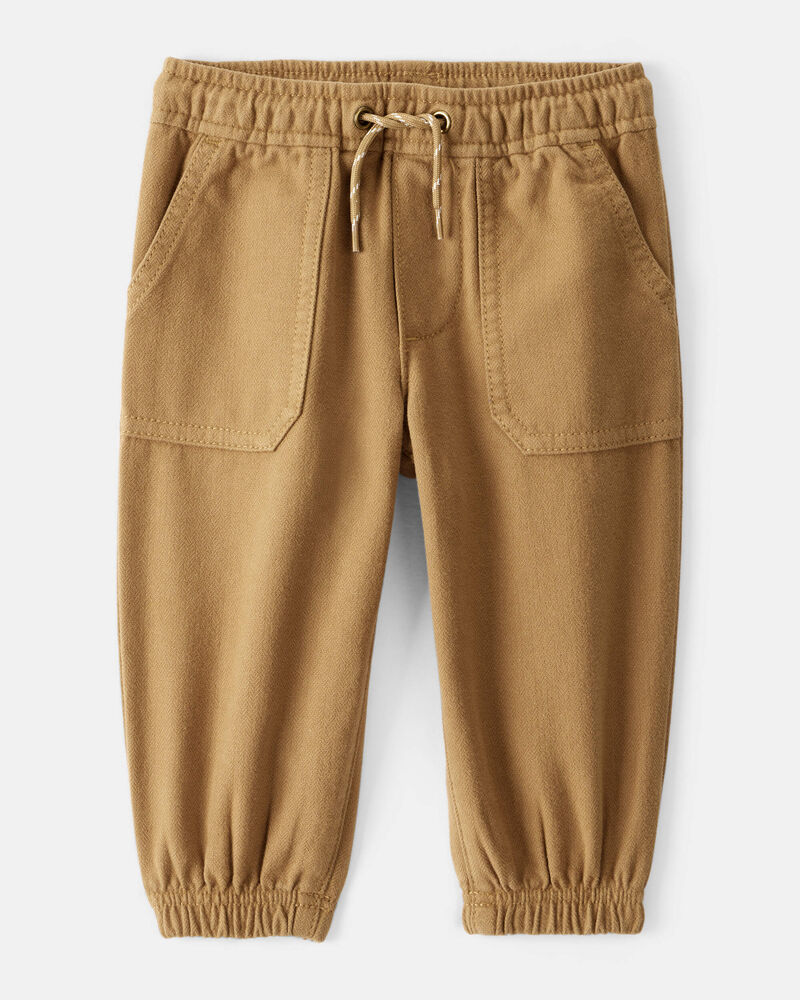 Baby Boy Herringbone Fashion Pants - Khaki, image 1 of 4 slides