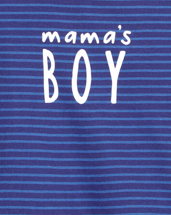 Baby 'Mama's Boy' Striped Collectible Bodysuit, 