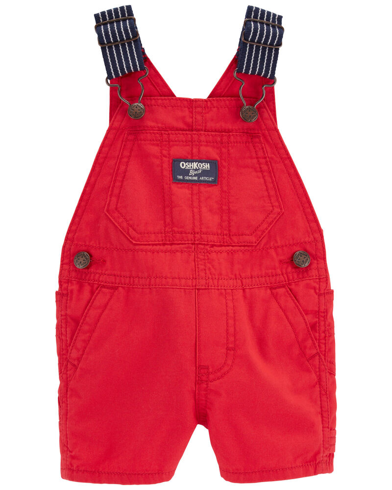 Baby Canvas Shortalls: Hickory Stripe Strap Remix, image 1 of 3 slides
