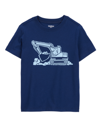 Toddler Construction Short-Sleeve Graphic Tee - Navy, 