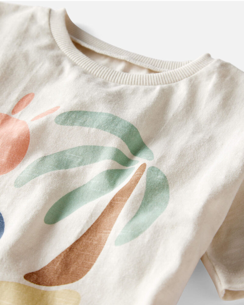 Toddler Organic Cotton Beach-Print Tee, image 2 of 4 slides