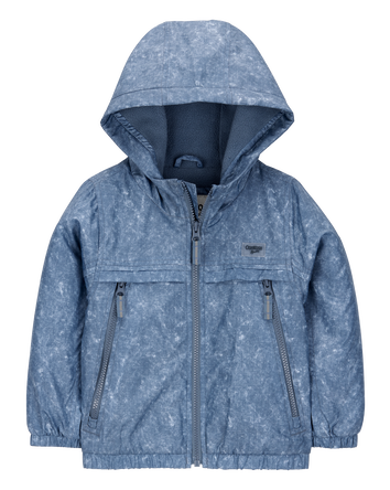 Baby Boy Fleece-Lined Midweight Jacket - Blue, 