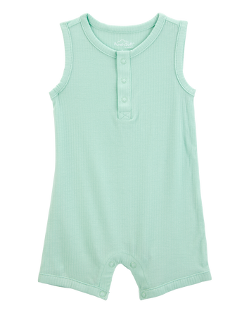Baby PurelySoft Ribbed Romper - Mint, 