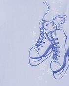 Kid Ice Skates Long-Sleeve Graphic Tee, image 2 of 3 slides
