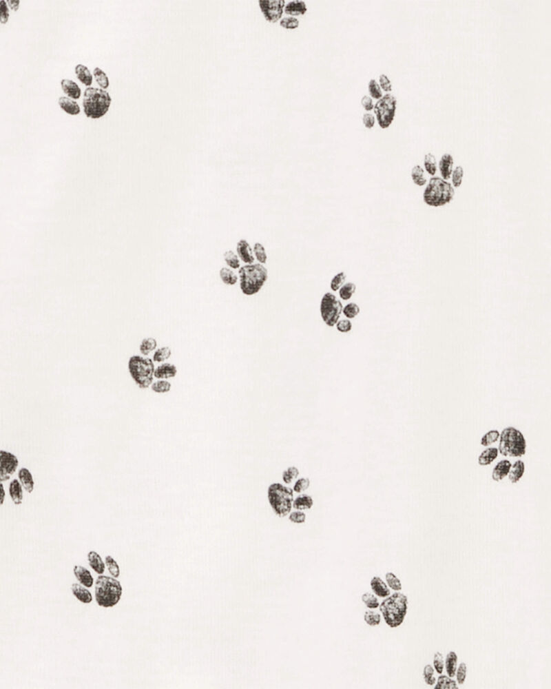Baby 1-Piece Tiger Paw 100% Snug Fit Cotton Footie Pajamas, image 2 of 6 slides
