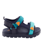 Toddler Boy Athletic Sandals - Navy/Blue, image 2 of 7 slides