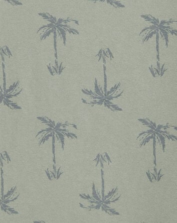 Boys Palm Tree Print Tee - Green, 