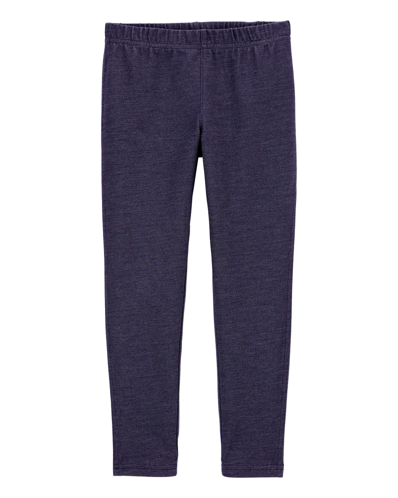 Kid Knit Denim Leggings, image 1 of 2 slides