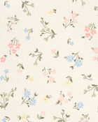 Baby Floral French Terry Pullover - Cream, image 2 of 3 slides
