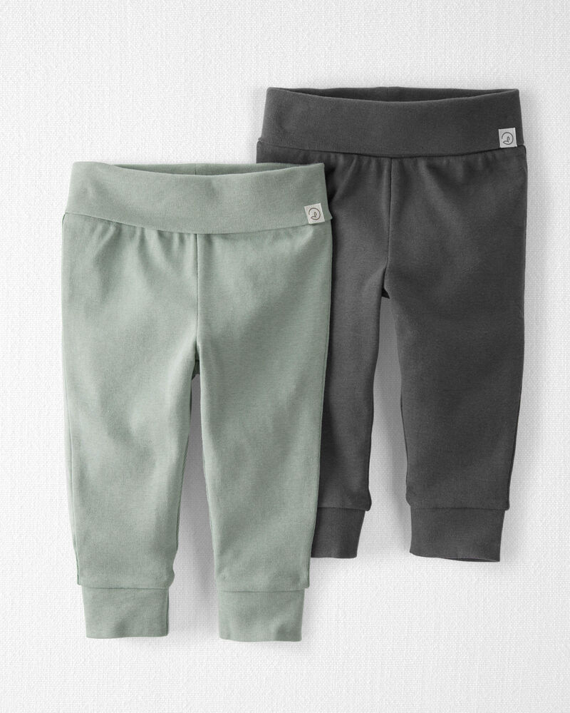 2-Pack Organic Cotton Joggers, image 1 of 3 slides