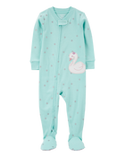 Toddler 2-Pack Cotton Rib 1-Piece Footie Pajamas, image 5 of 6 slides