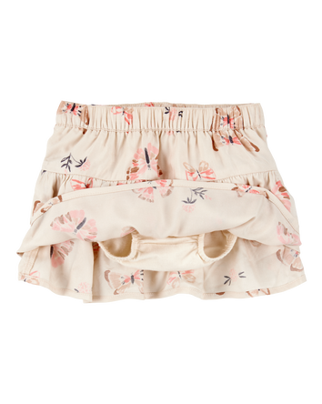 Baby Butterfly Pull-On Ruffle Skort, 